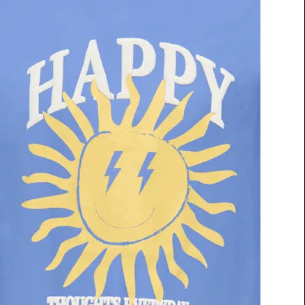Only T-shirt hemelsblauw met printopdruk, foto 4