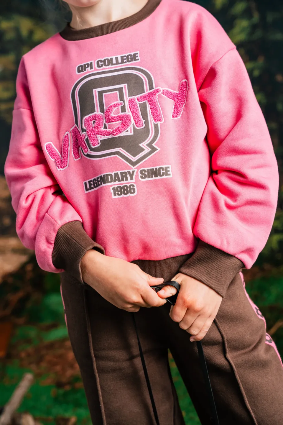 QPI sweater met tekst - roze, foto 4