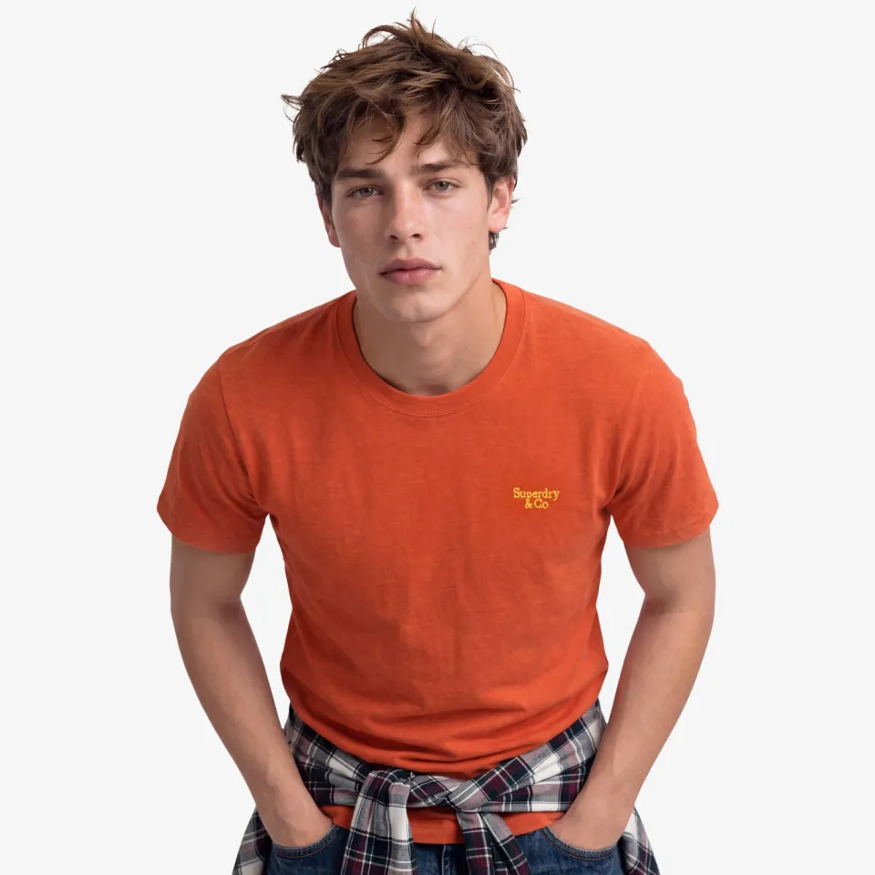 Superdry slim fit T-shirt - oranje, foto 5