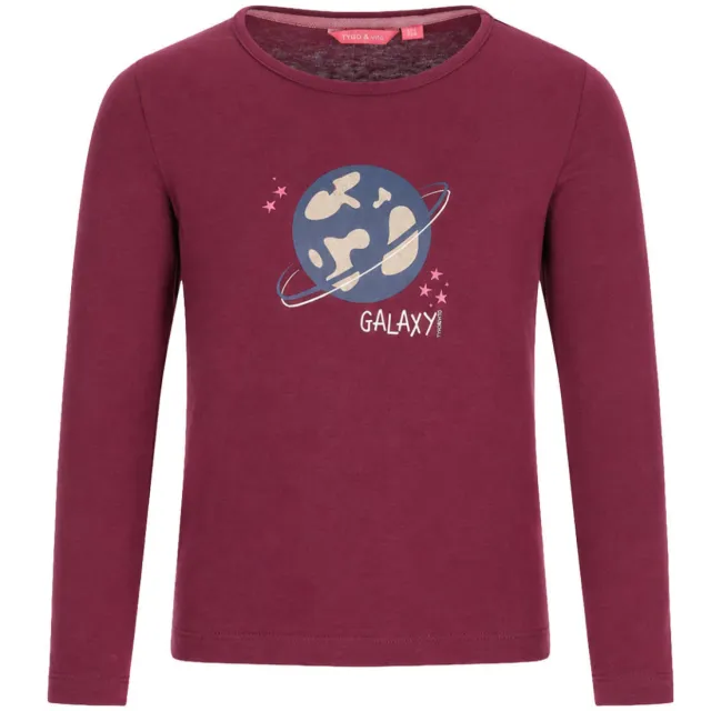 TYGO & vito meisjes longsleeve met print donkerrood, foto 2