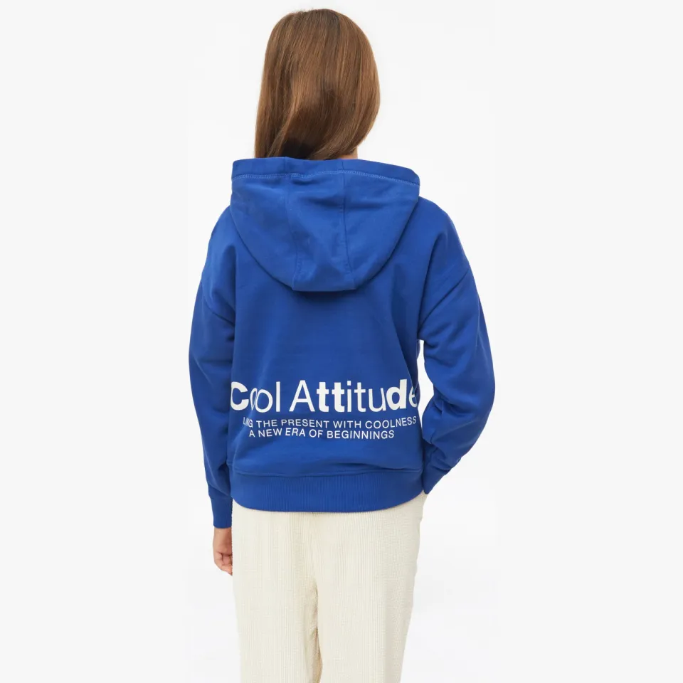 S.Oliver hoodie met backprint - blauw, foto 4
