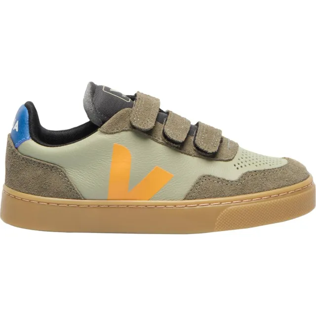 Veja Small V-90 leren sneakers - khaki/geel Kaki/geel