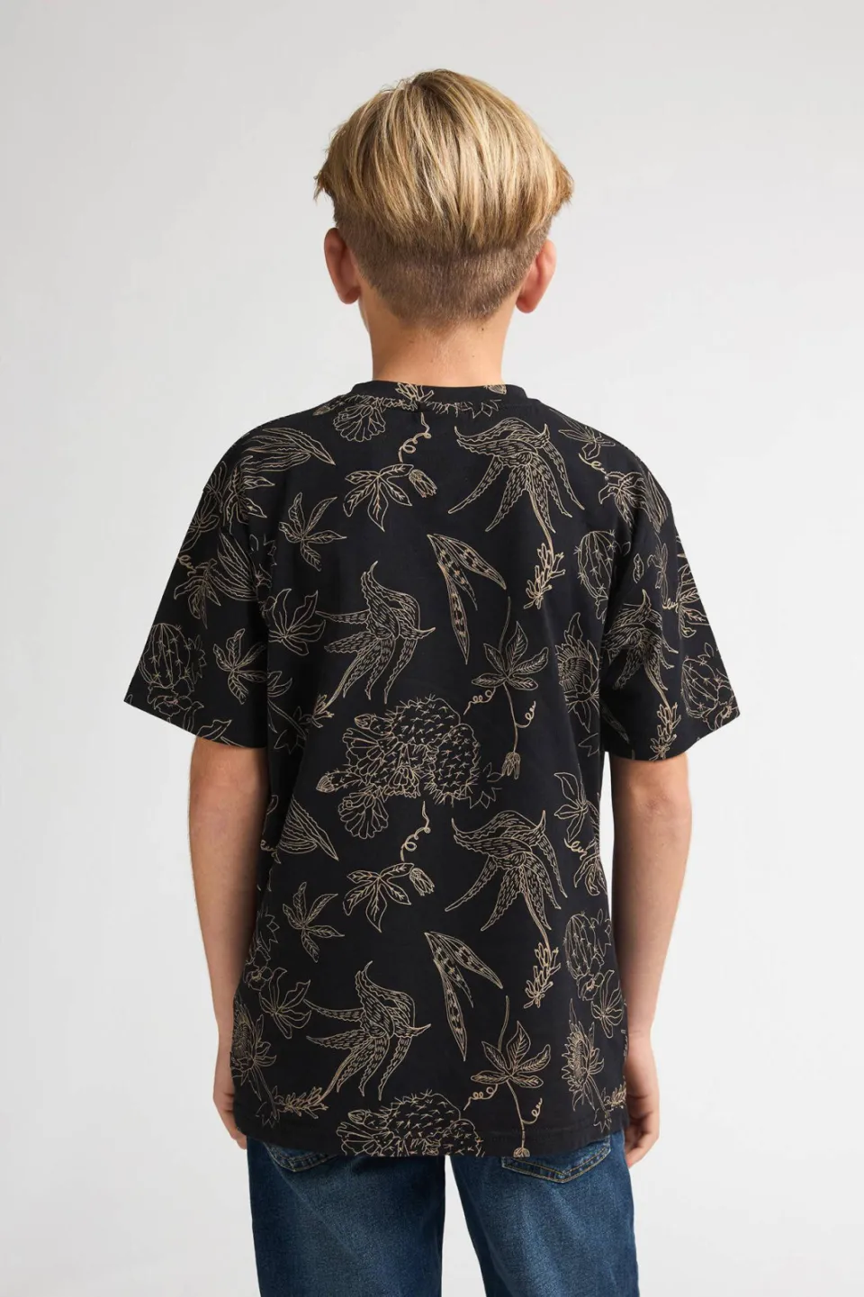 Petrol Industries T-shirt zwart all-over print, foto 3