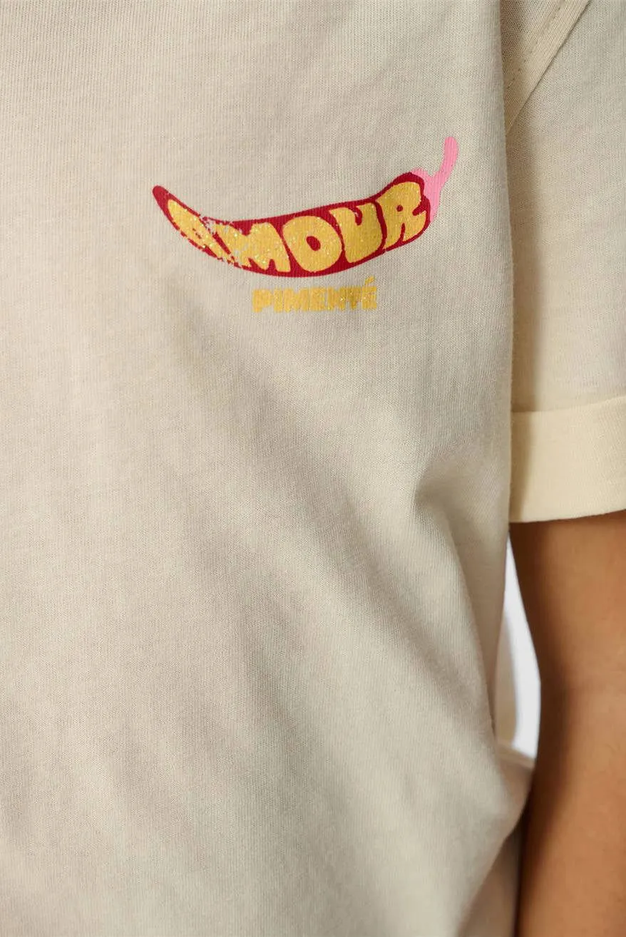 Shoeby T-shirt met backprint ecru, foto 7