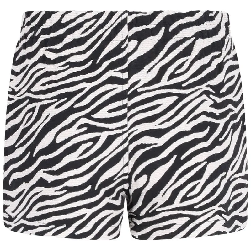 B.Nosy loose fit casual short met zebraprint zwart wit, foto 2