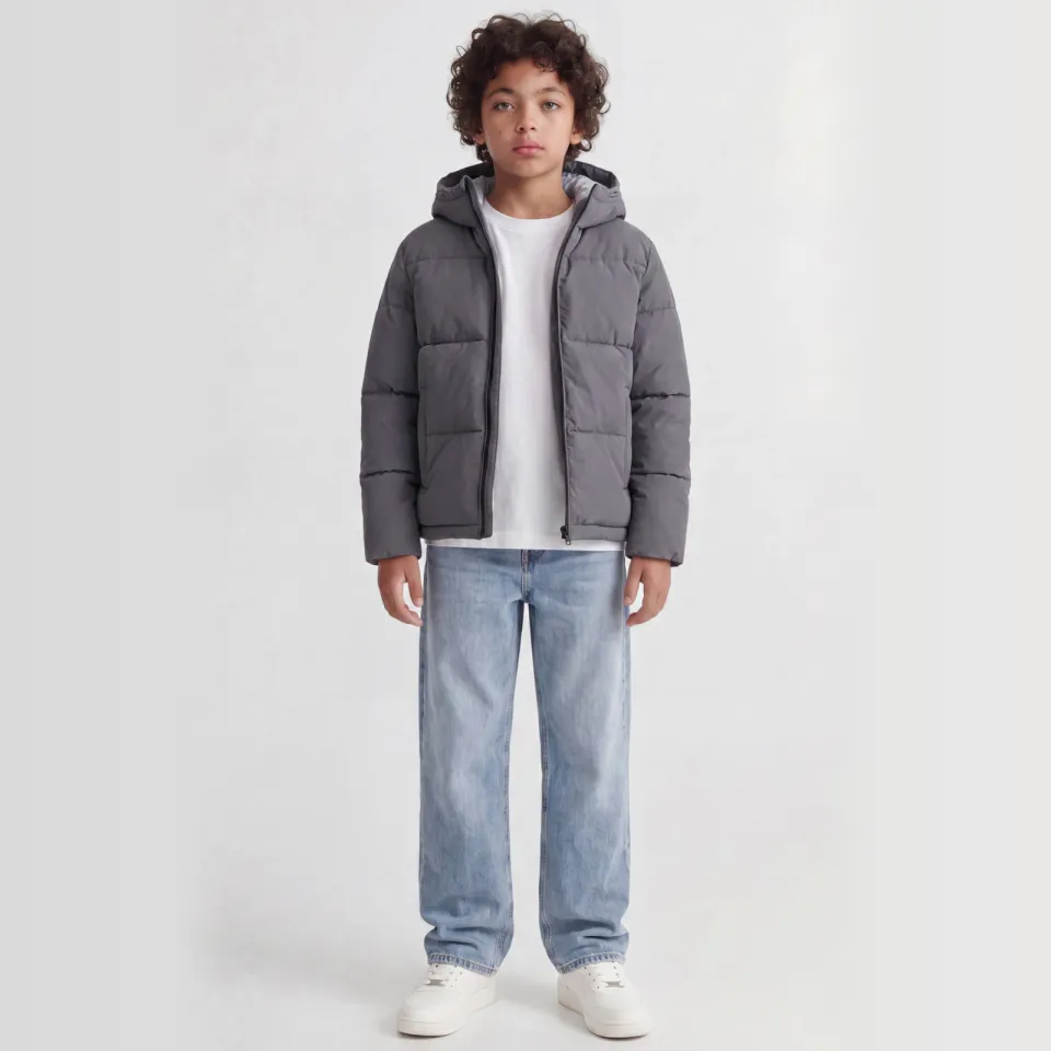 Jack & Jones Galaxy puffer winterjas grijs, foto 5