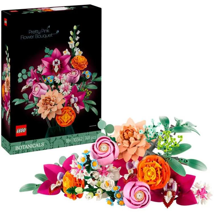 Lego Botanical Collection Roze boeket bloemen decoratie 10342, foto 2