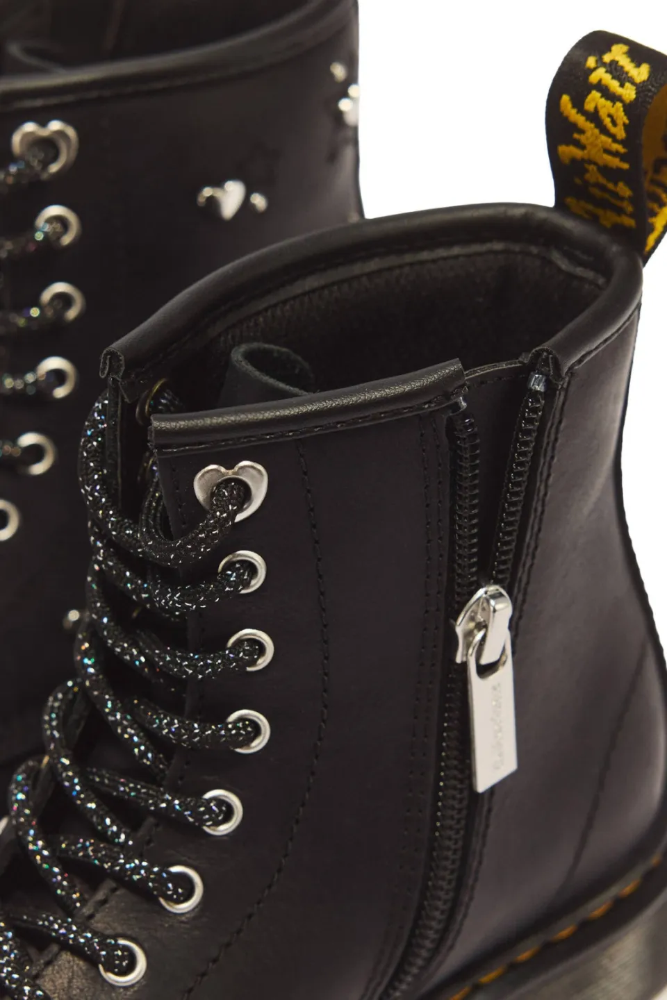 Dr. Martens 1460 Hs leren enkelboots met studs - zwart, foto 7