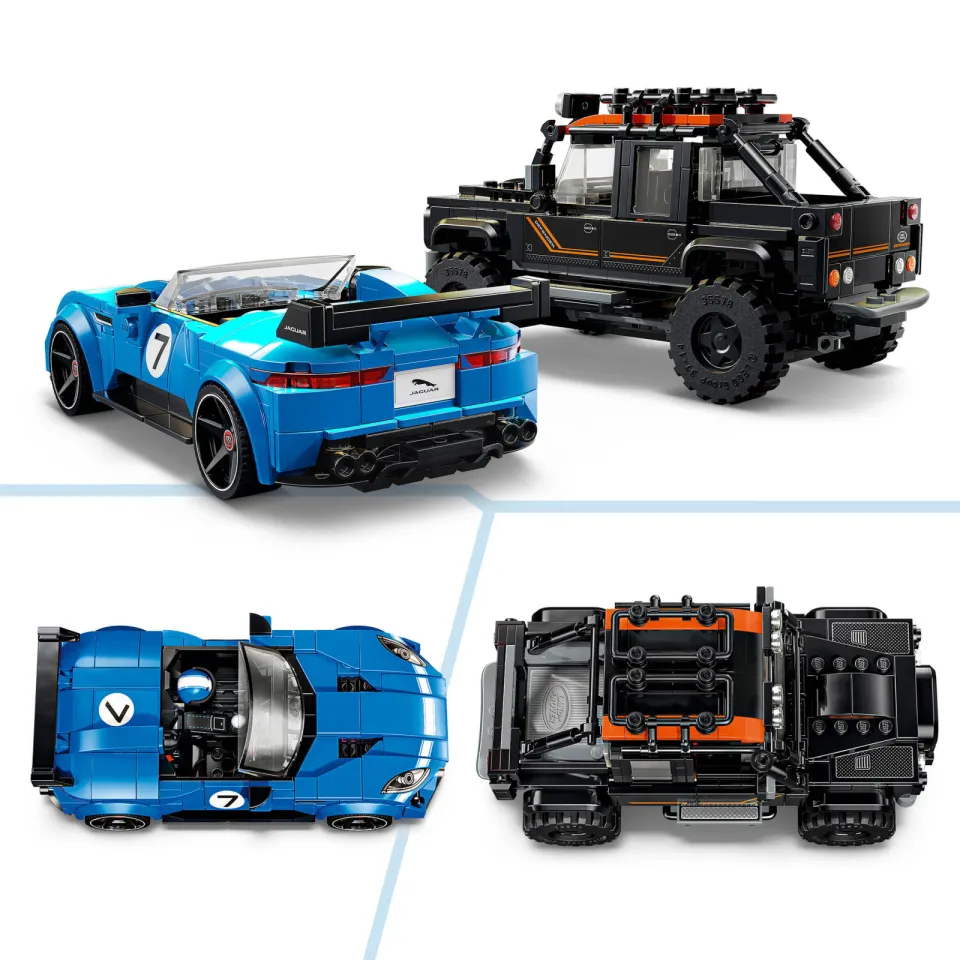Lego Speed Champions Jaguar Project 7 en Land Rover Defender Set 77264, foto 7