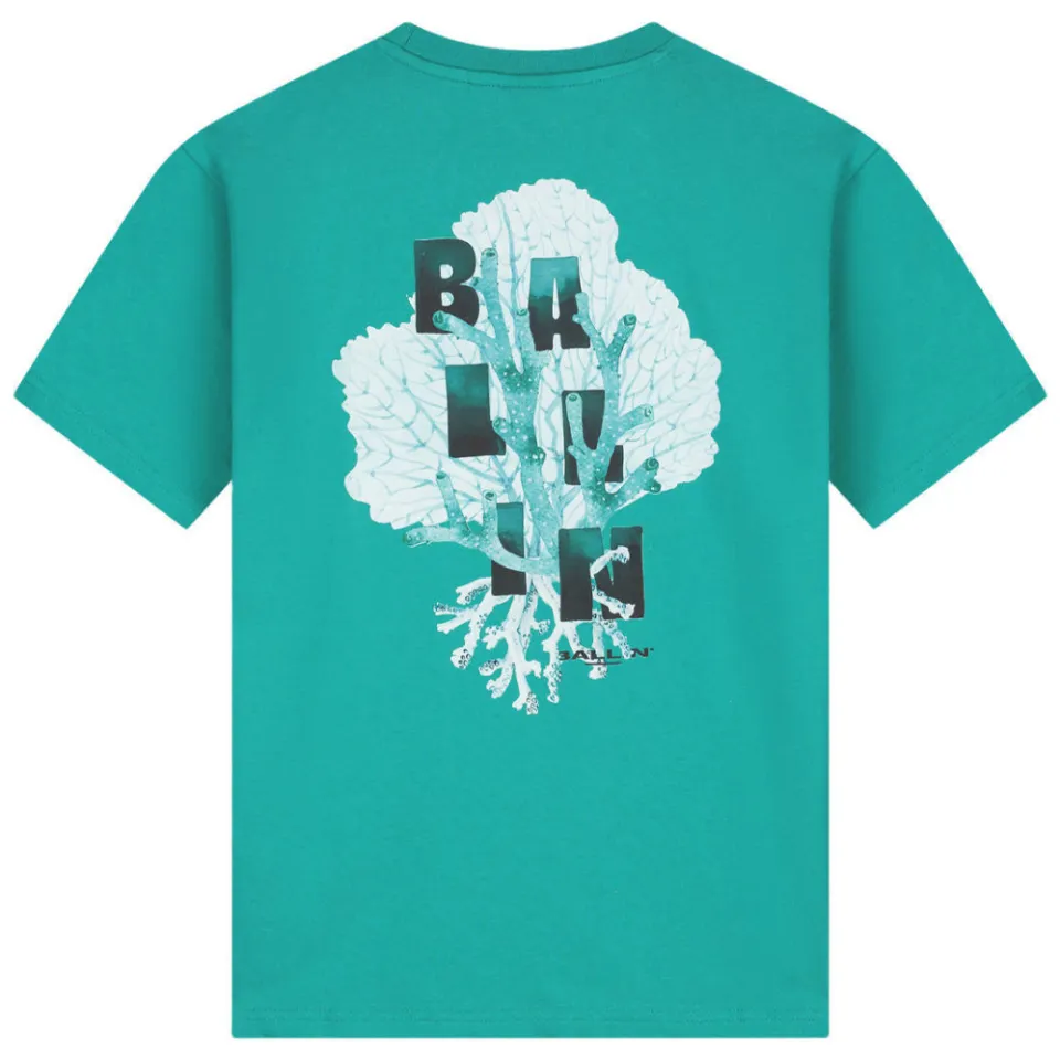 Ballin t-shirt met backprint groen, foto 4