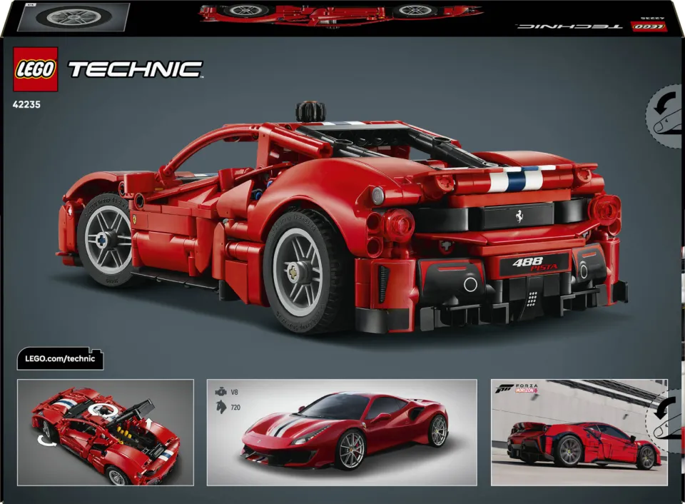 Lego Technic Ferrari 488 PISTA Auto Speelgoed 42235, foto 6