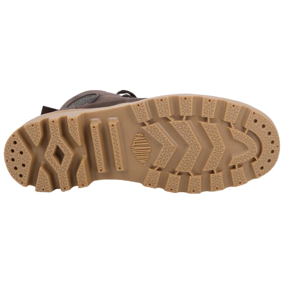 Palladium PAMPA HI ZIP WL WILD leren sneakers met profielzool - donkerbruin, foto 7