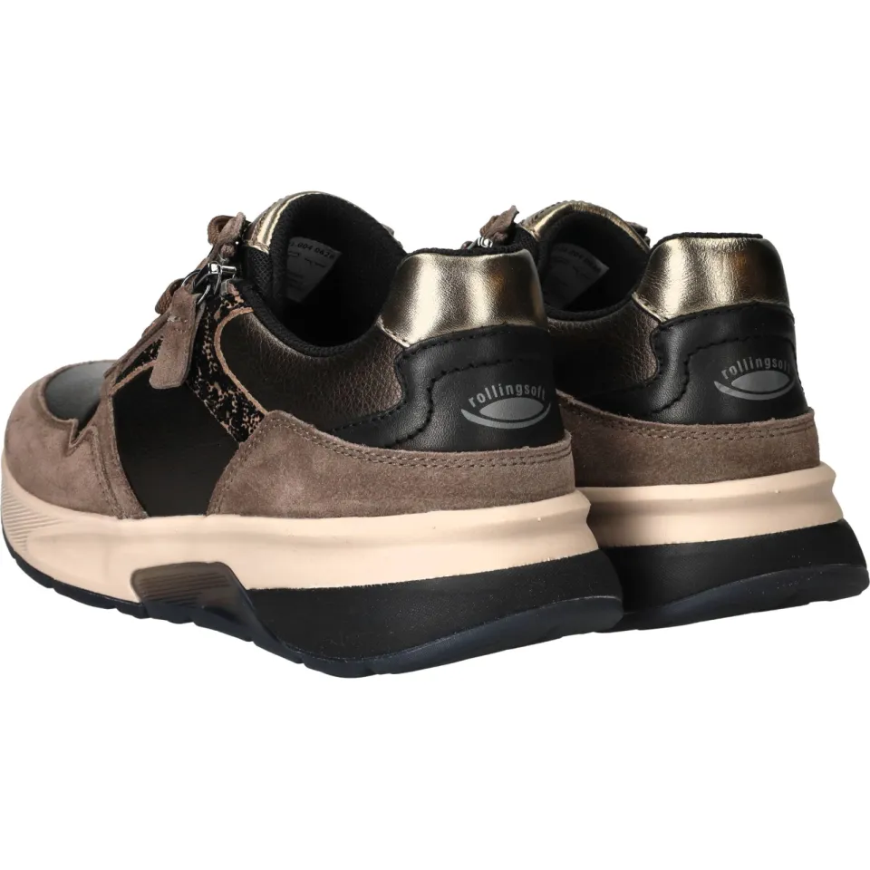 Gabor Rollingsoft veterschoenen taupe, foto 5