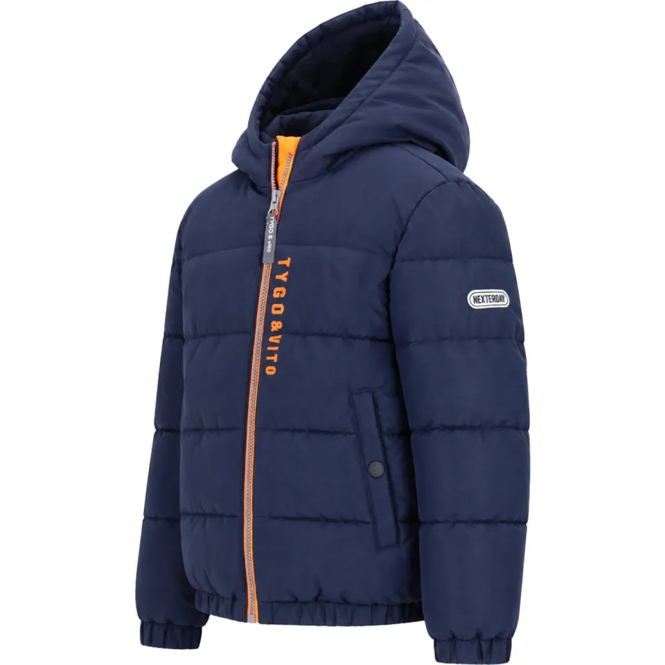 TYGO & vito gewatteerde winterjas donkerblauw, foto 4