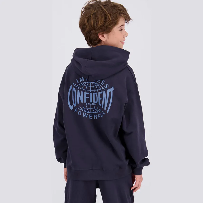 Raizzed hoodie met backprint - donkerblauw, foto 4