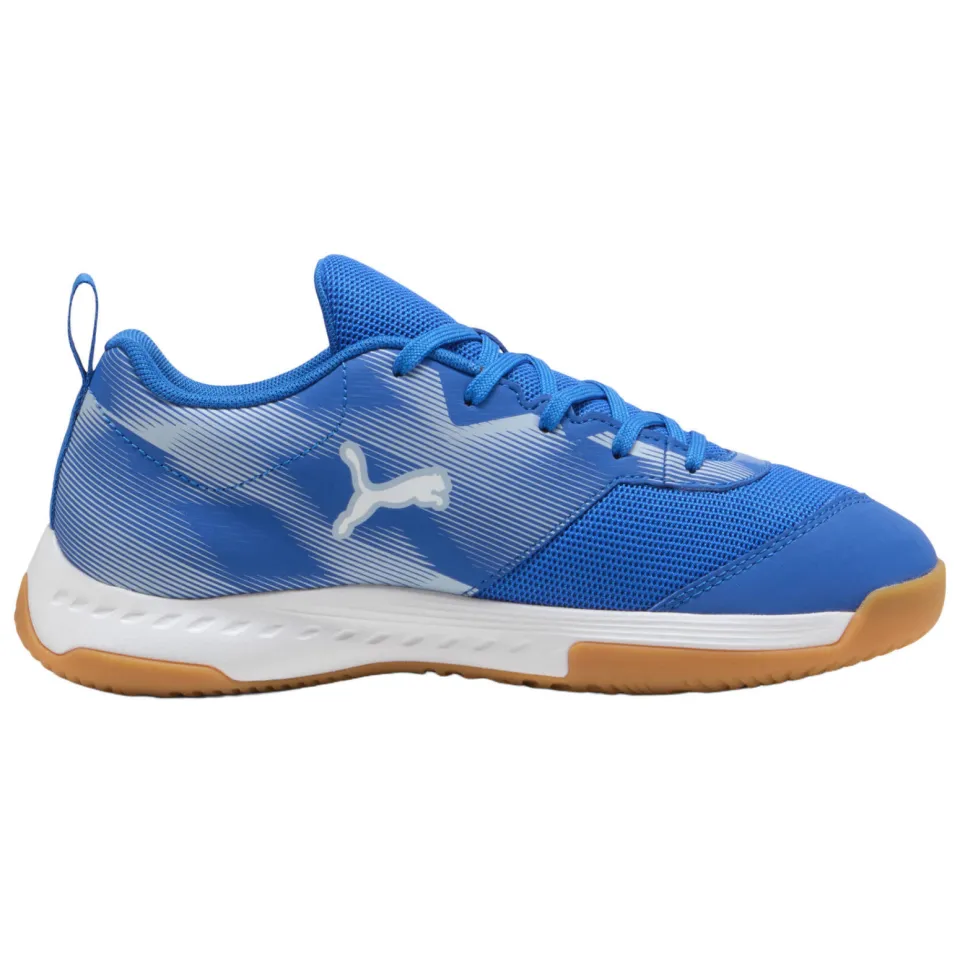 Puma Varion junior imitatieleren voetbalschoenen - kobaltblauw/wit