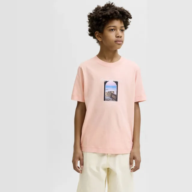 Jack & Jones Junior T-shirt oranje Lichtoranje