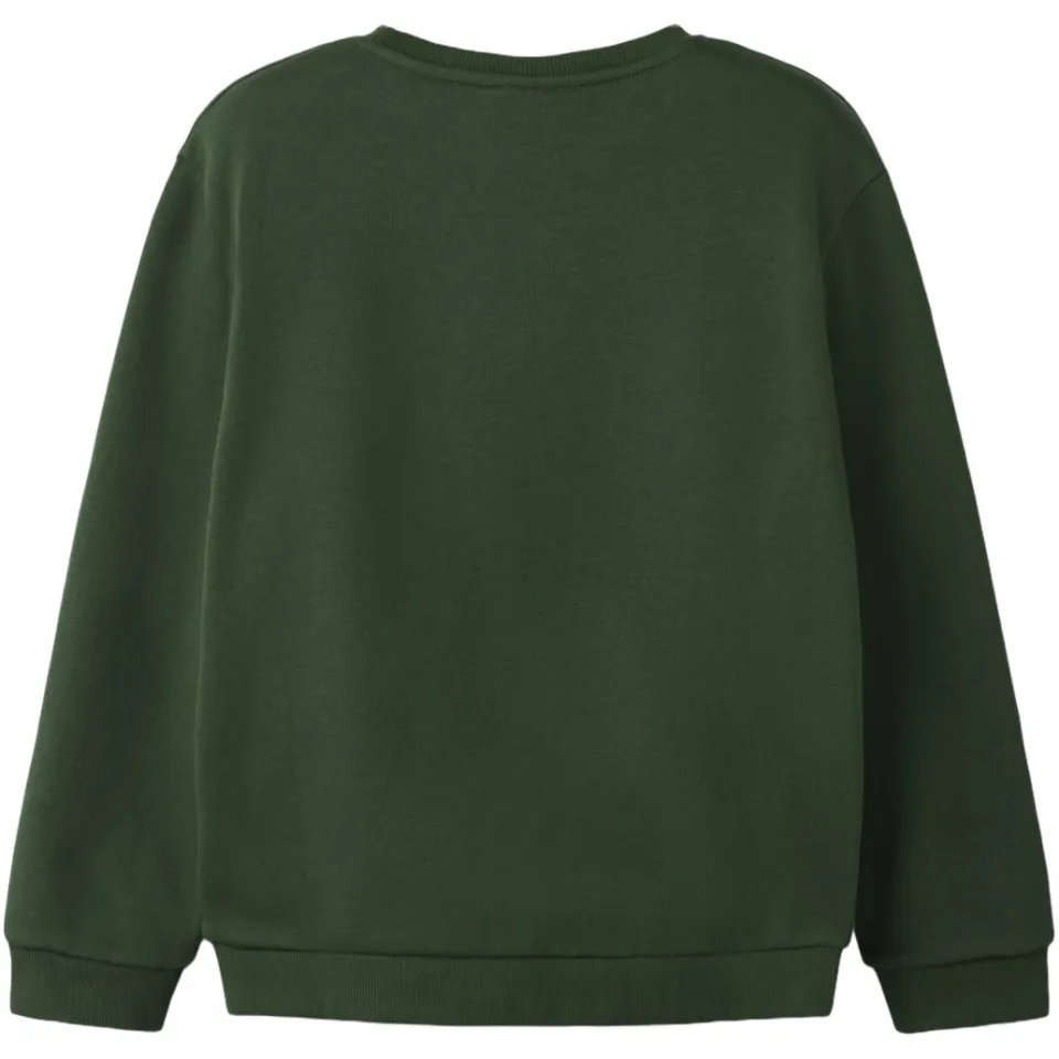 NAME IT KIDS sweater met borduursels - donkergroen, foto 3