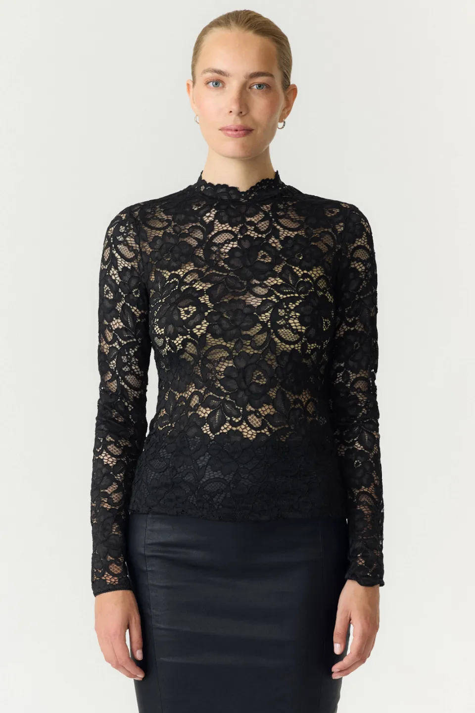 Yas Yaslacey lace top zwart, foto 5