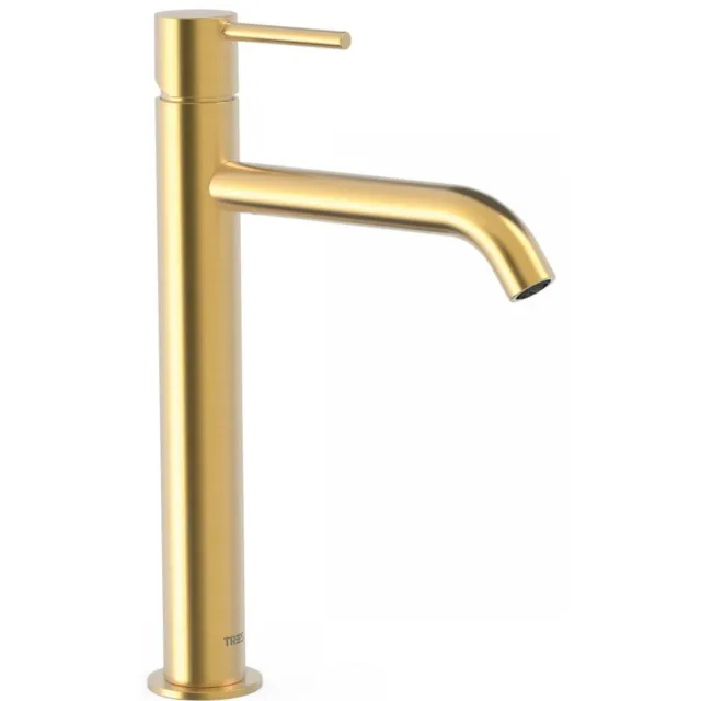 Tres Study Exclusive 1-hendel wastafelmengkraan 30,4 cm mat goud