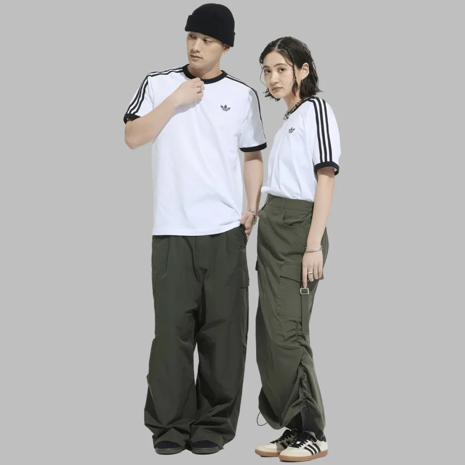 Adidas Originals regular fit T-shirt - wit/zwart, foto 4