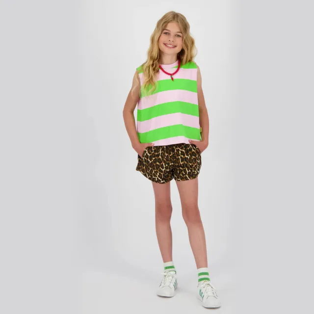 Vingino relaxed casual short bruin panterprint