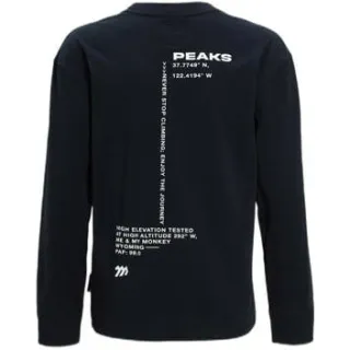 Me & My Monkey longsleeve met printopdruk donkerblauw, foto 3