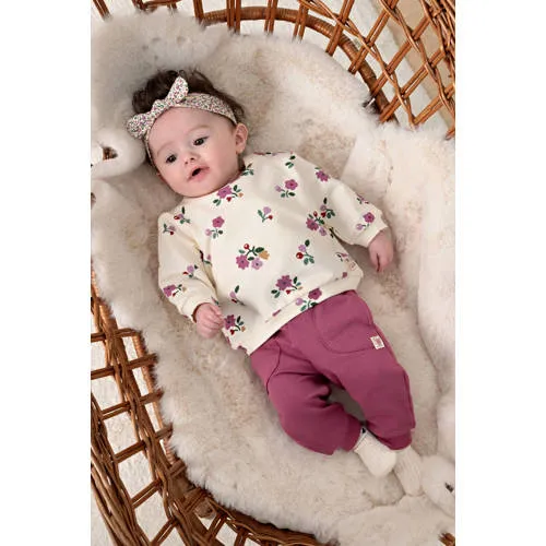 Feetje sweater Afternoon Tea ecru/roze, foto 5