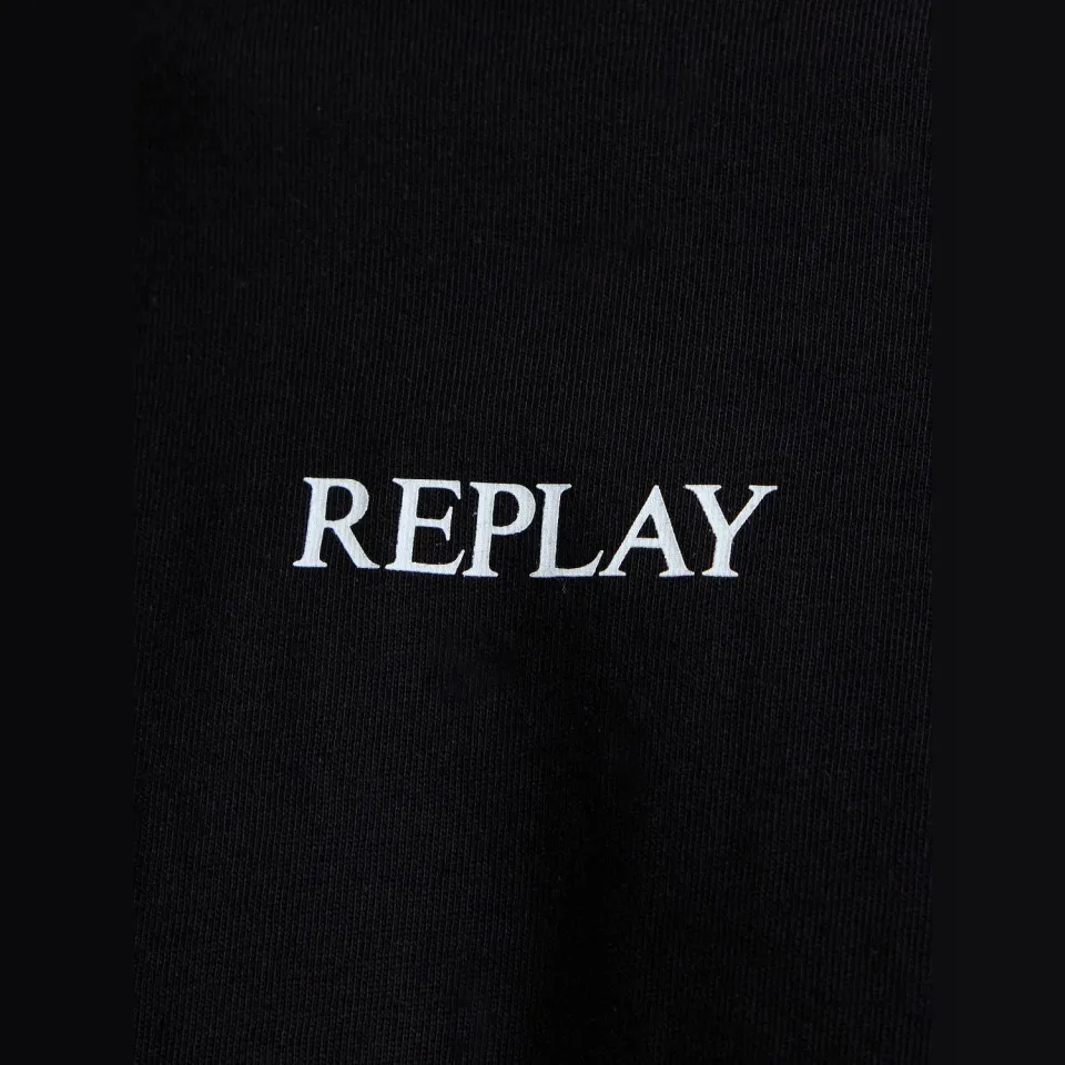 Replay regular fit t-shirt black, foto 4