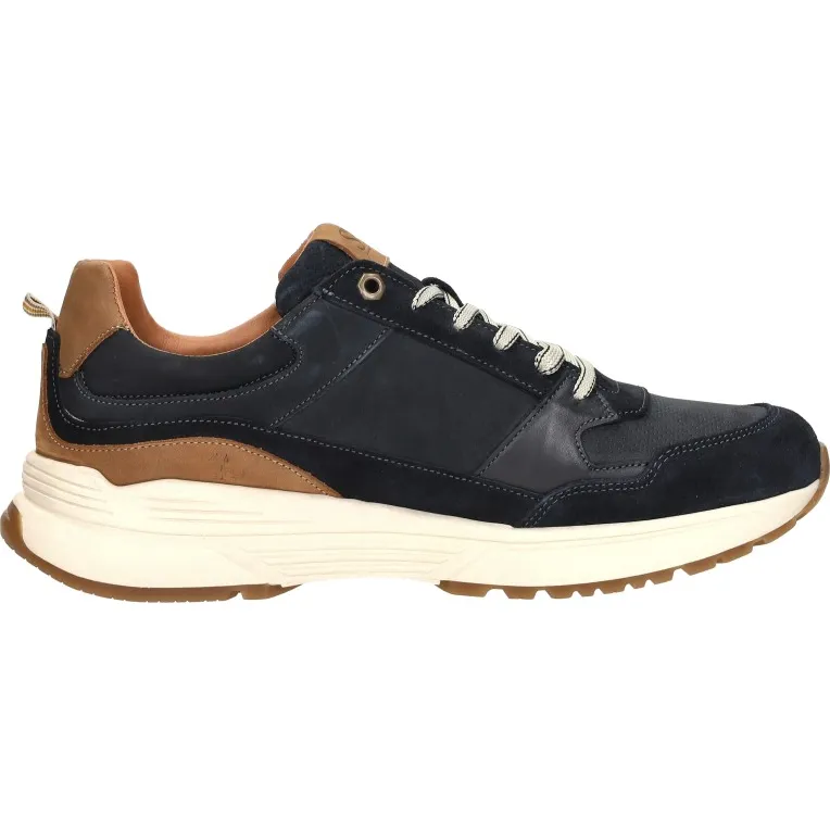 Sub55 Comfort Collection lage veterschoen zwart Blauw