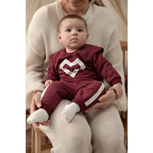 Feetje My Little Love joggingbroek bordeaux, foto 3