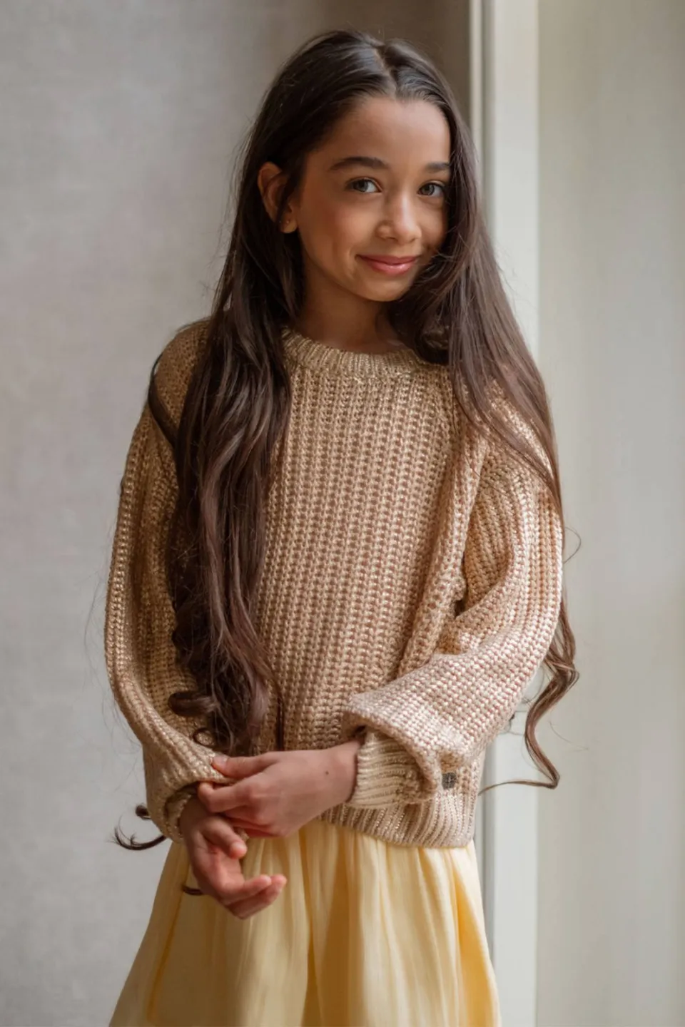 Like Flo gebreide trui goud, foto 7