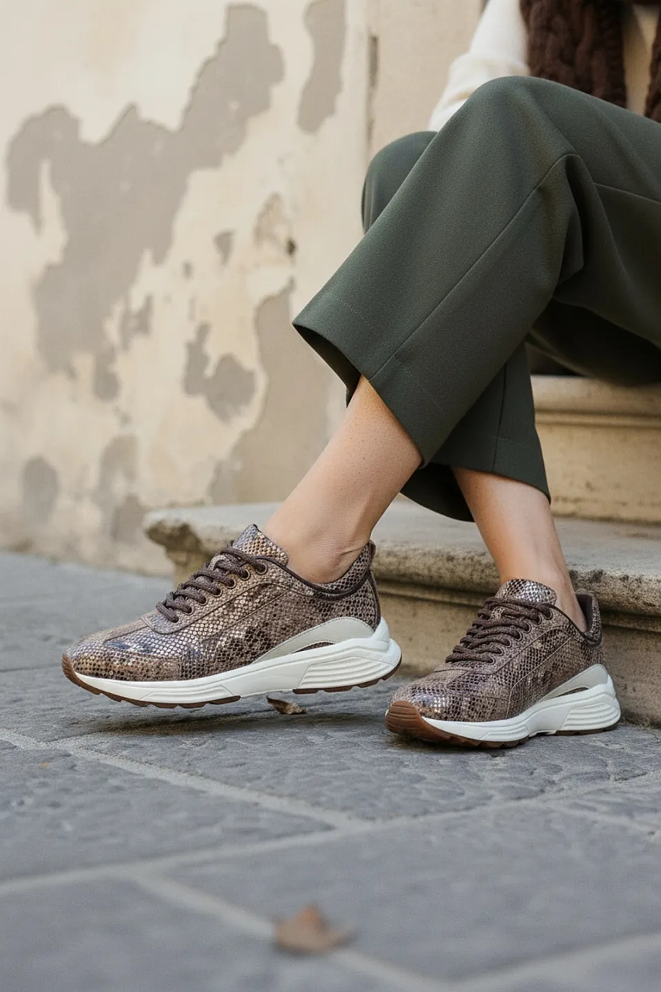 Xsensible Bailey sneaker bruin, foto 6