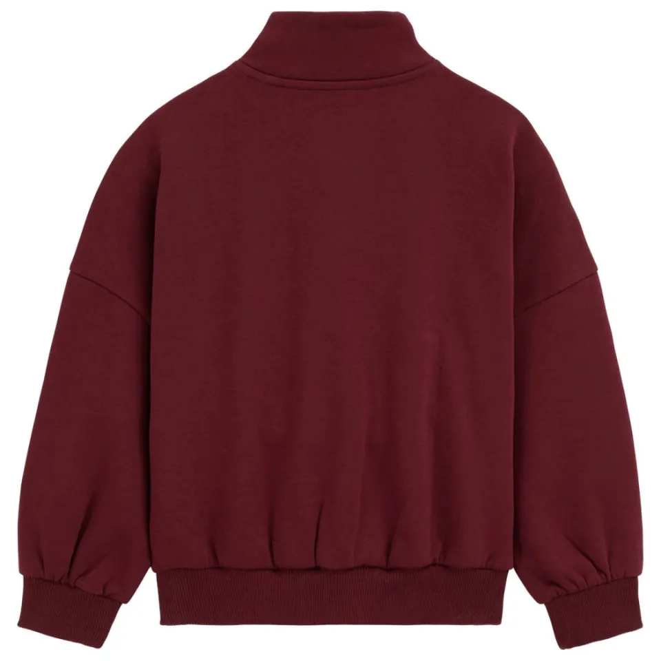 WE Fashion sweater met tekst - donkerrood, foto 4