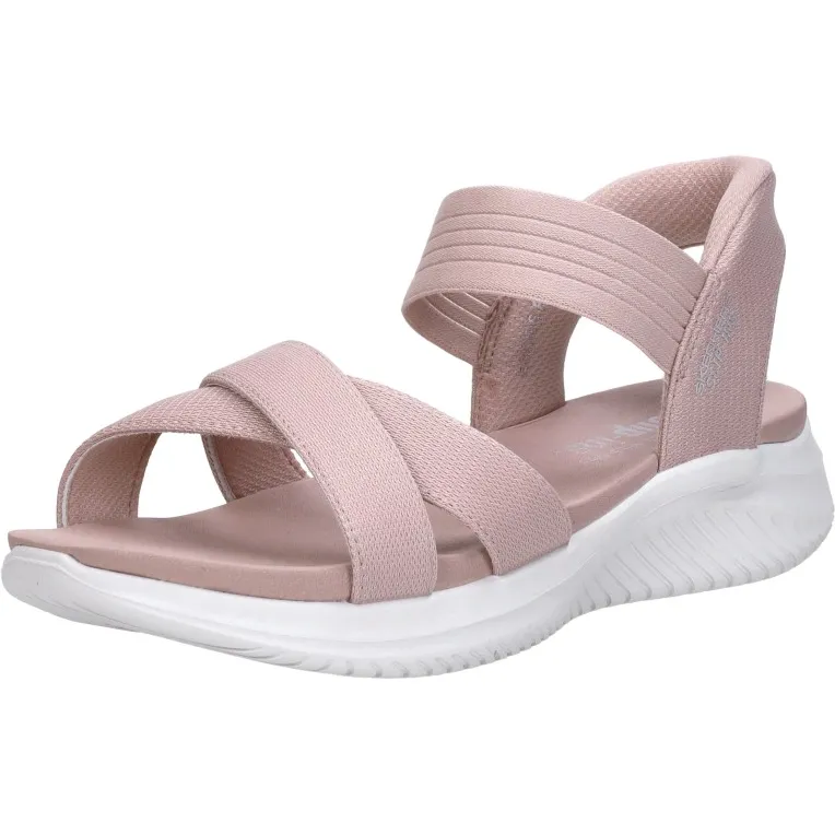 Skechers Slip-ins Ultra Flex 3.0 platte sandalen roze, foto 3