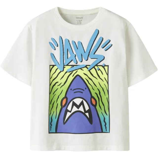 NAME IT KIDS t-shirt met print wit, foto 2