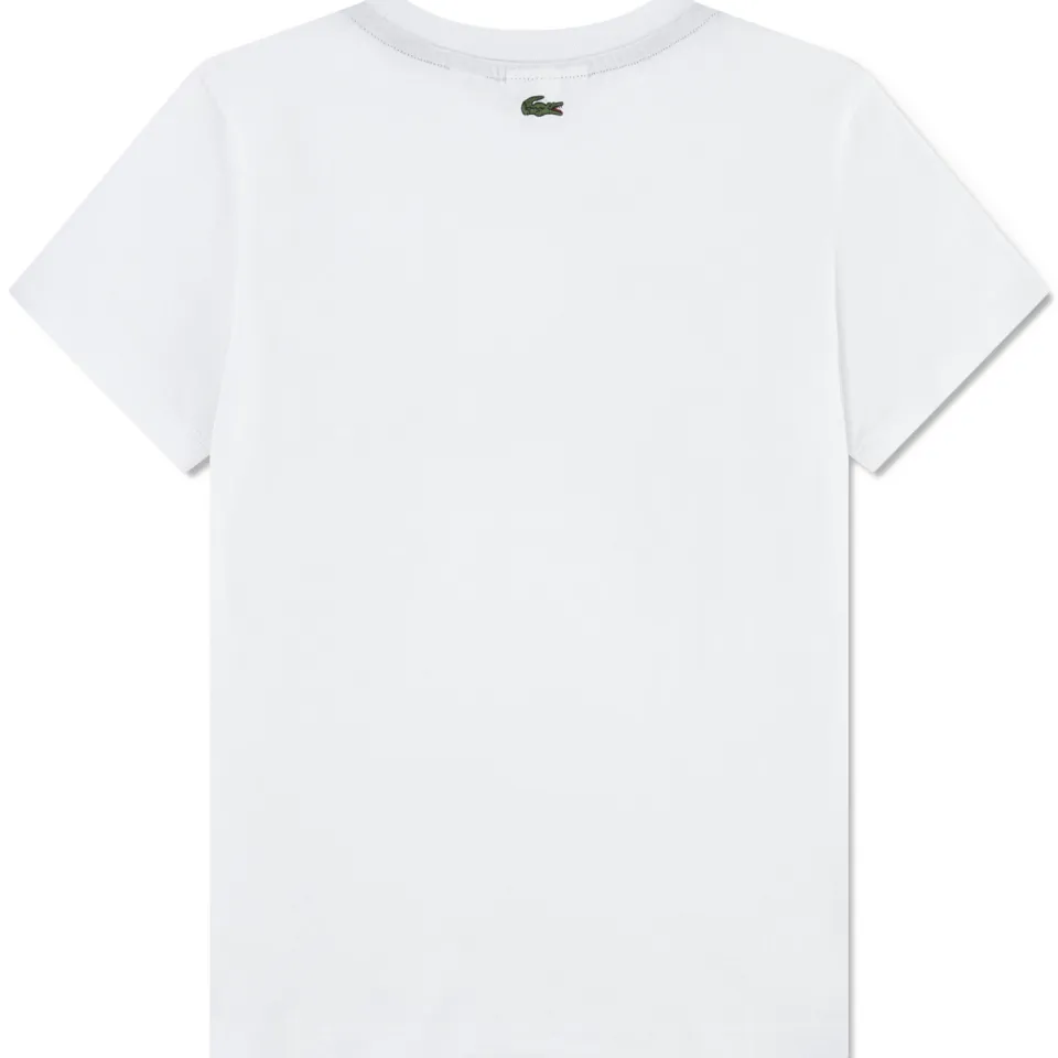 Lacoste t-shirt wit logo, foto 2