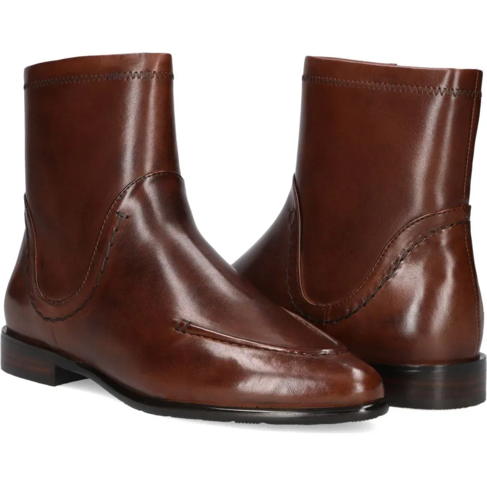 MARLOU Enkellaarsjes Gg503 Cognac, foto 6