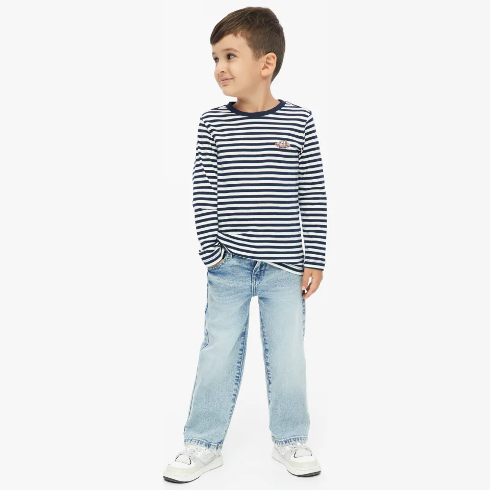 S.Oliver gestreepte longsleeve donkerblauw donkerblauw/wit, foto 4