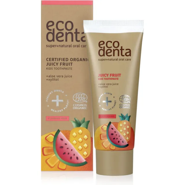 Ecodenta Tandpasta Organic Kids Sappig Fruit 75 ml