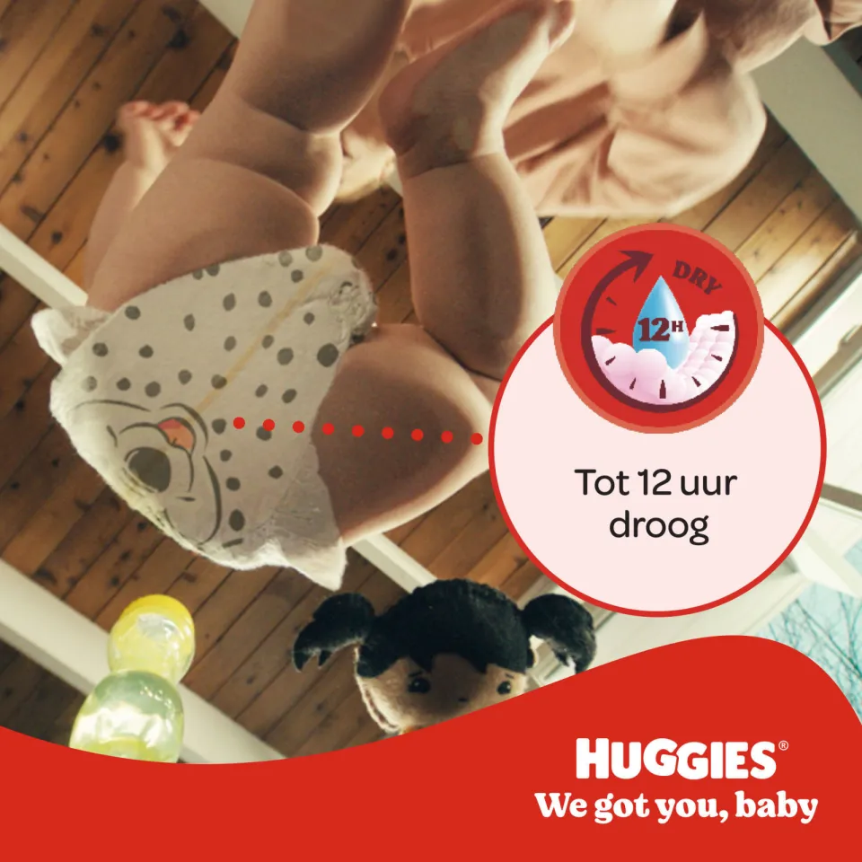 Huggies Little Movers Luiers - maat 4 (7 - 18 kg) - 150 stuks, foto 6