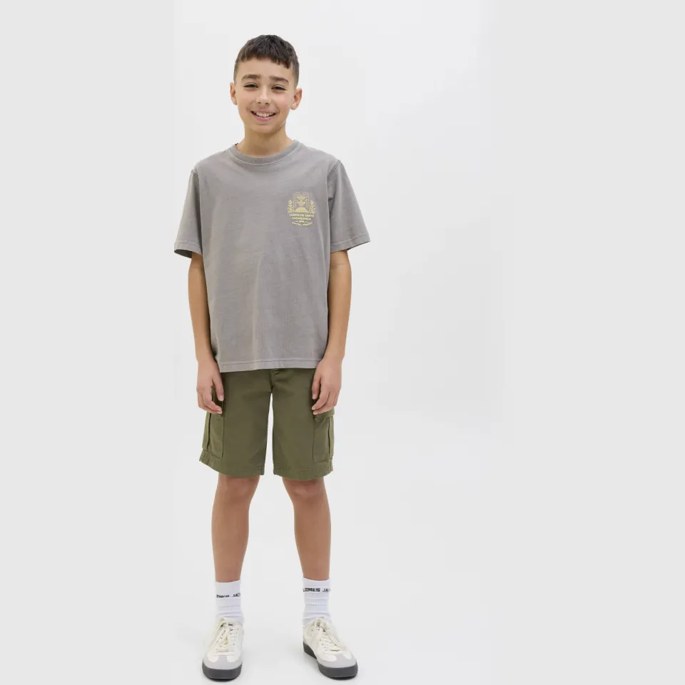 Jack & Jones loose cargoshort olijfgroen, foto 3