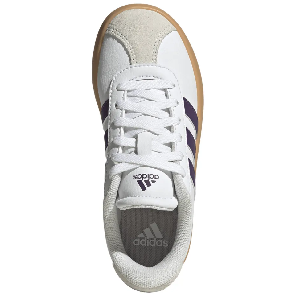 Adidas Sportswear VL Court 3.0 suede sneakers wit/paars, foto 4