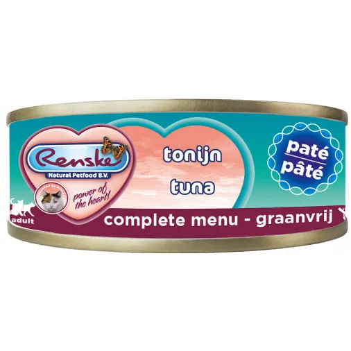 Renske graanvrij pâté tonijn natvoer kat, foto 2