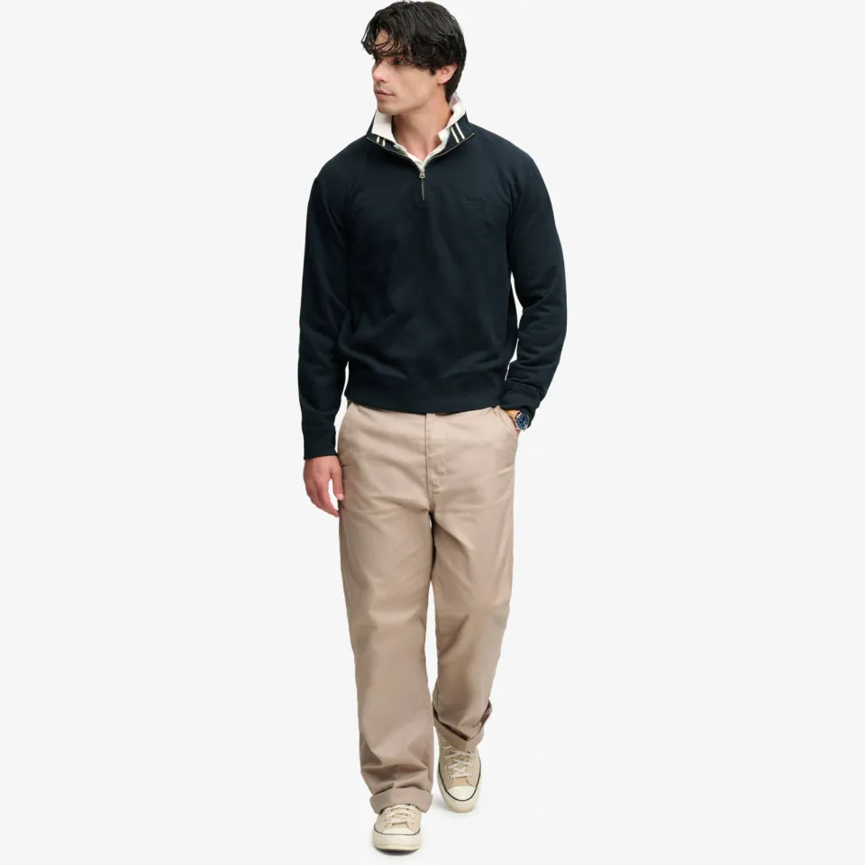 Superdry relaxed fit trui - donkerblauw Dark Navy