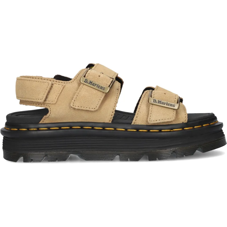Dr. Martens Zebzag suède leren sandalen savannah tan, foto 3