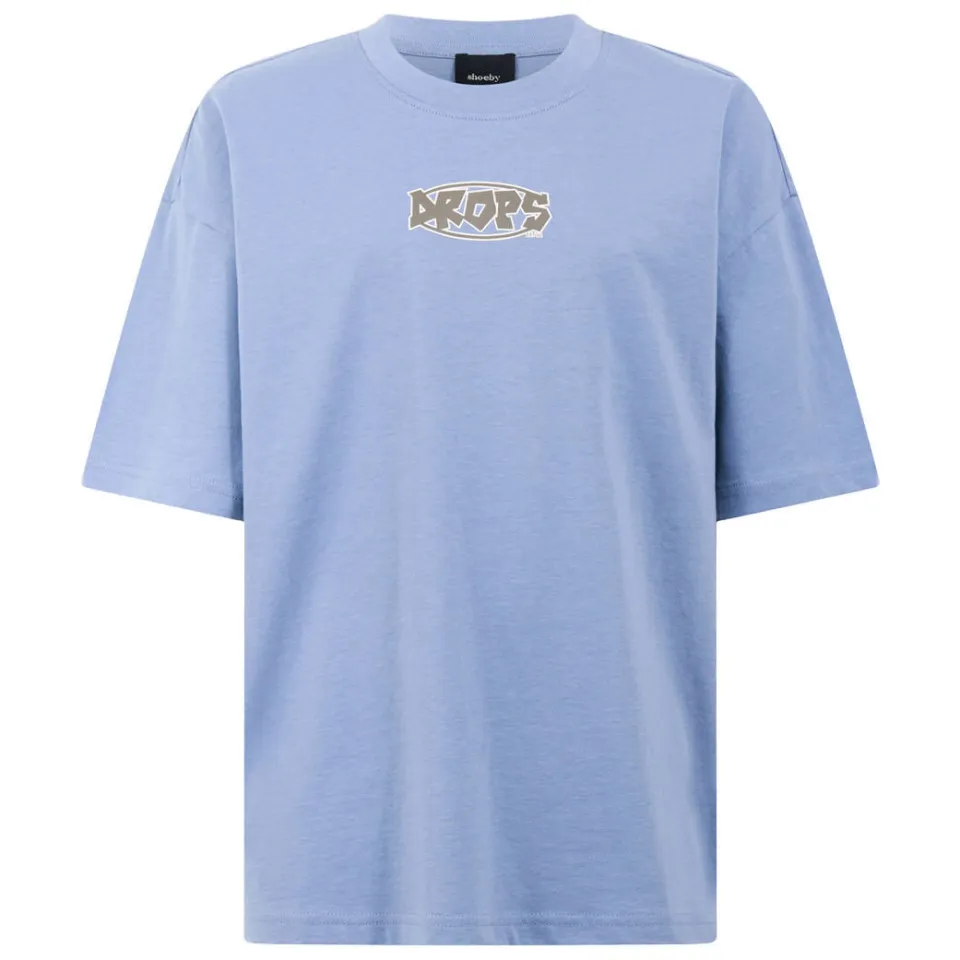Shoeby T-shirt met backprint lichtblauw, foto 2