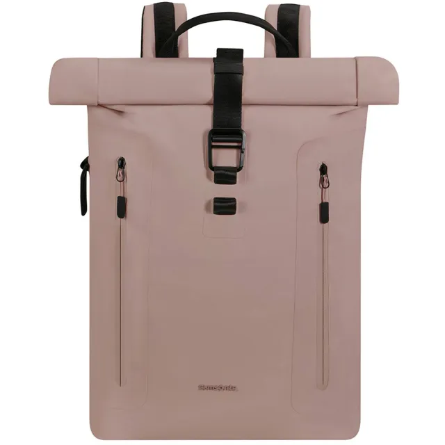 Samsonite 15.6 inch laptop rugzak Biz Rolltop oudroze