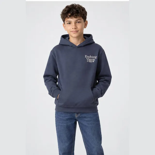 Cars hoodie met backprint - marineblauw