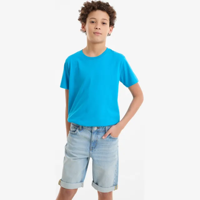 Anytime denim short lichtblauw